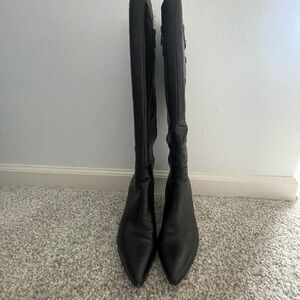 Tahari Madden Sleek Espresso Knee High Boots for Women Size 7.5